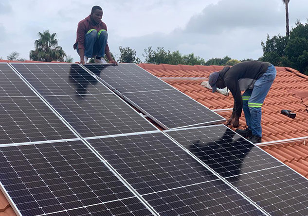 solar panel installation